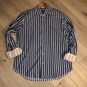 Robert Graham XL patterned tailored long Sleeve